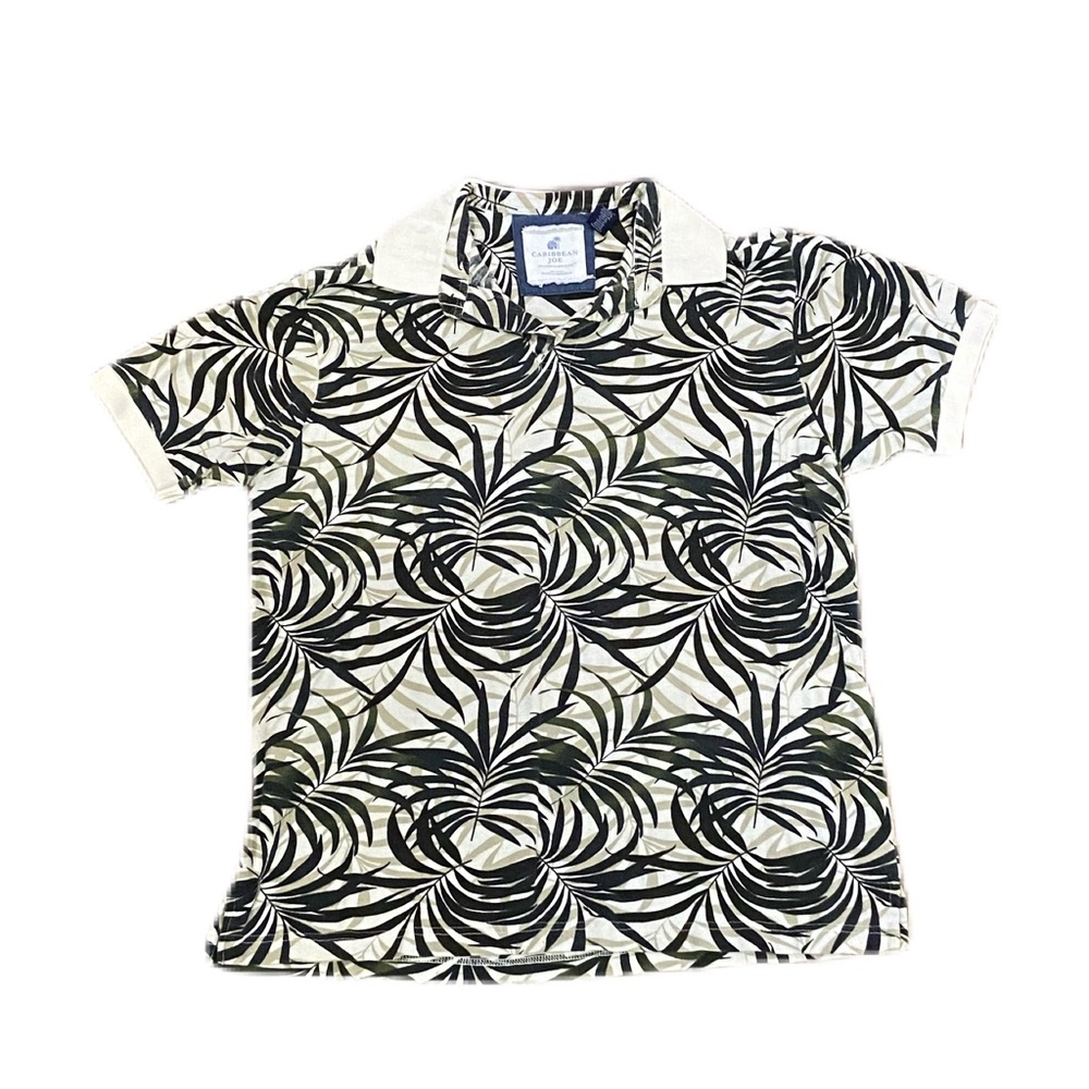 Caribbean Joe Vintage Floral pattern polo. Size XL